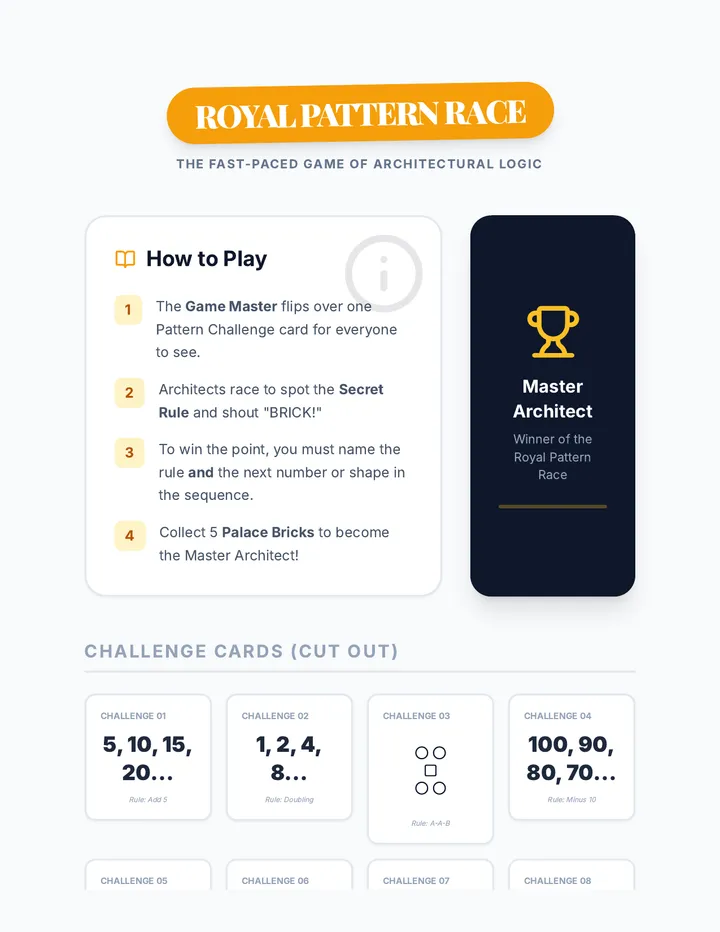 Royal Pattern Race Game Kit