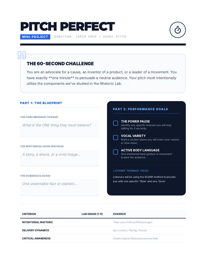 Pitch Perfect Project Guide