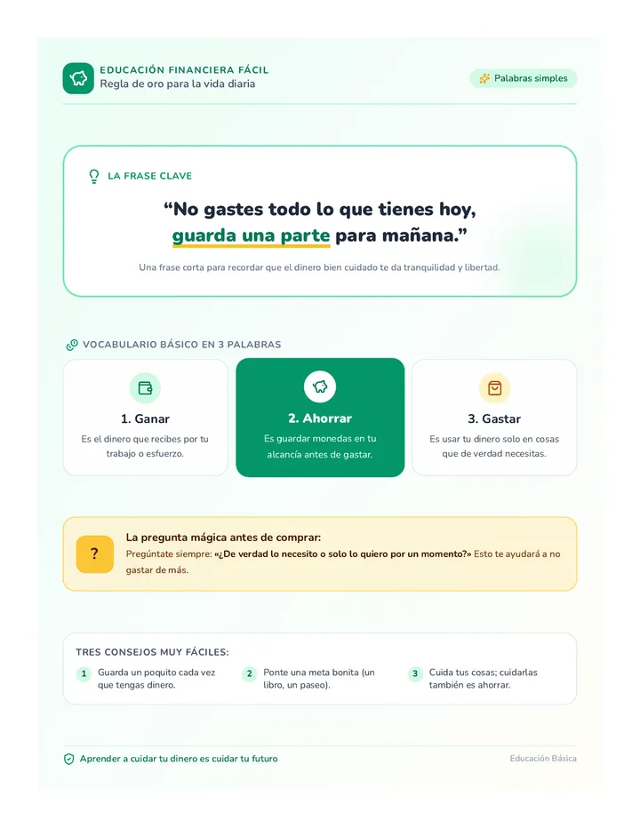 Ahorro Sabio Poster