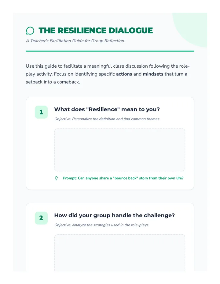 Resilience Discussion Guide