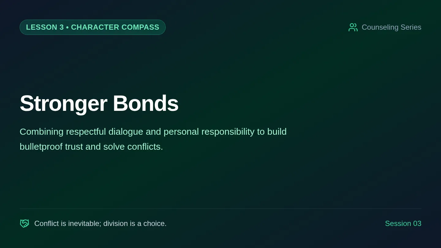 Stronger Bonds Slides