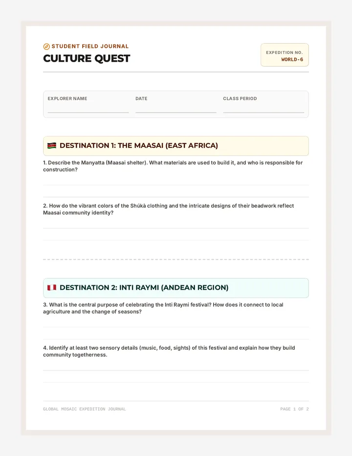 Culture Quest Field Guide