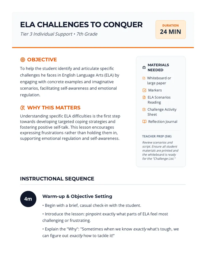 Conquer Lesson Plan Guide
