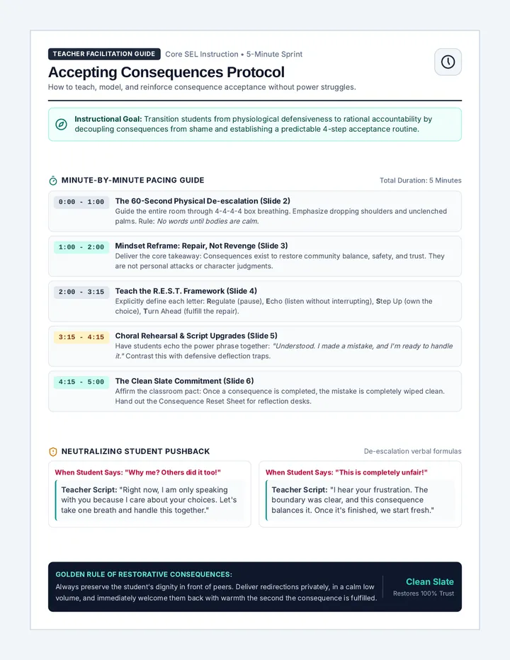 Five Minute Facilitator Guide