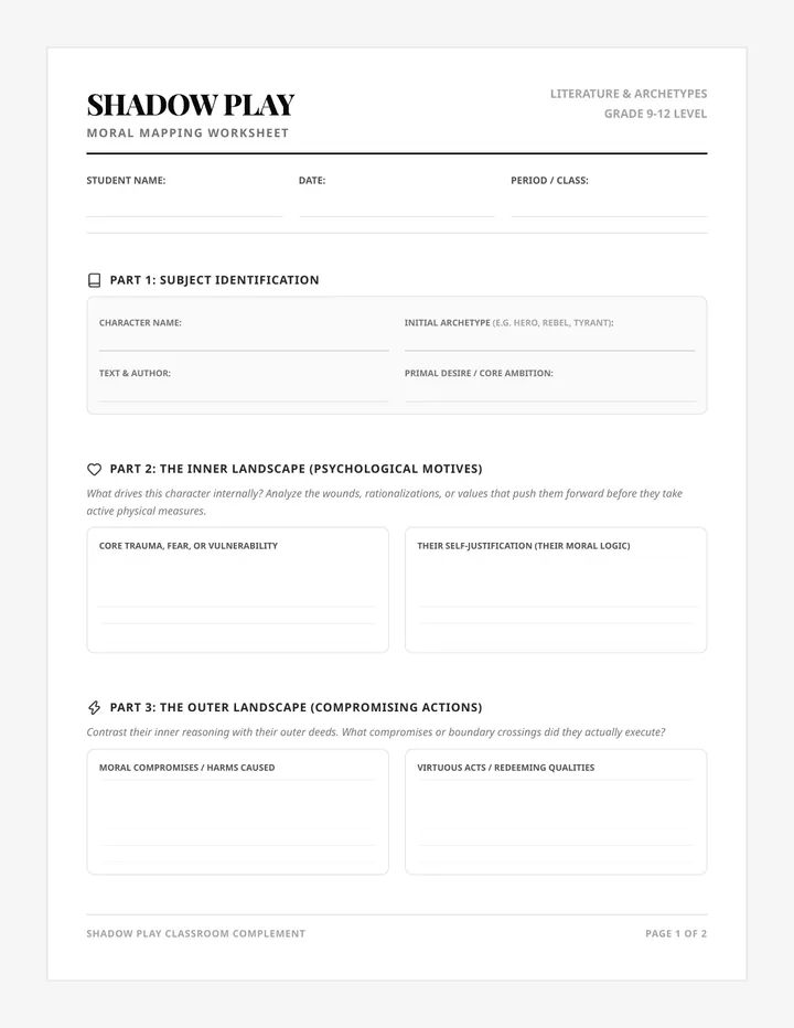 Moral Mapping Worksheet