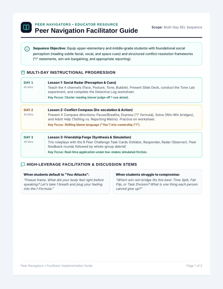 Peer Navigation Facilitator Guide