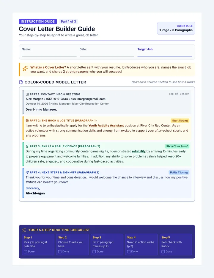 Cover Letter Builder Guide