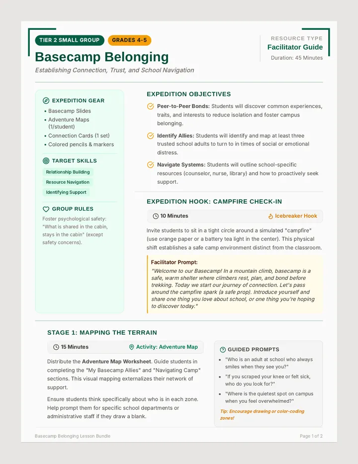 Basecamp Belonging Facilitator Guide