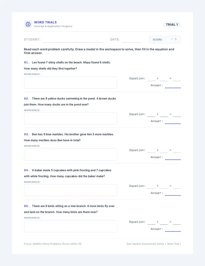 Word Problem Trial One