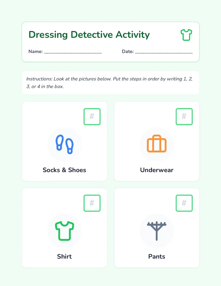 Dressing Detective Activity