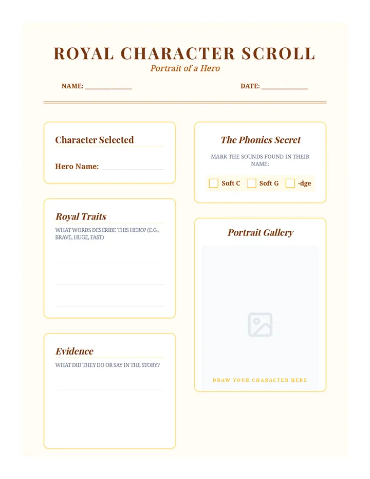 Royal Character Scroll