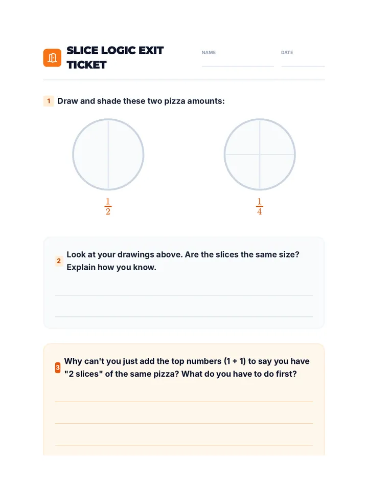 Plot Twists Exit Ticket
