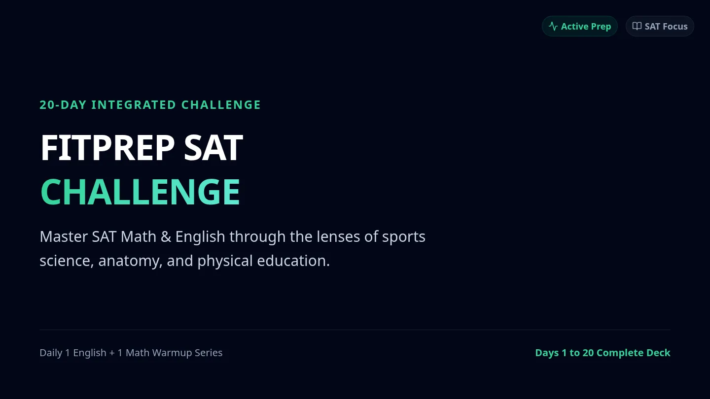 FitPrep SAT Slides
