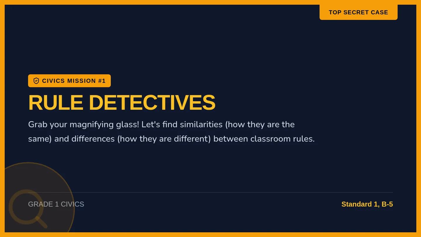 Rule Detectives Slides