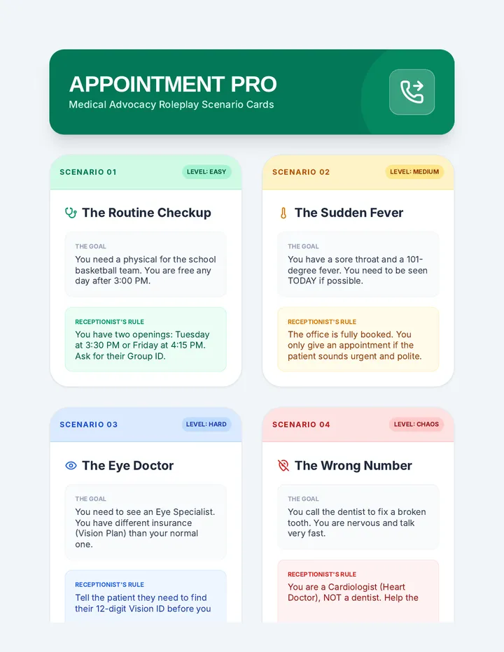 Appointment Pro Roleplay Cards