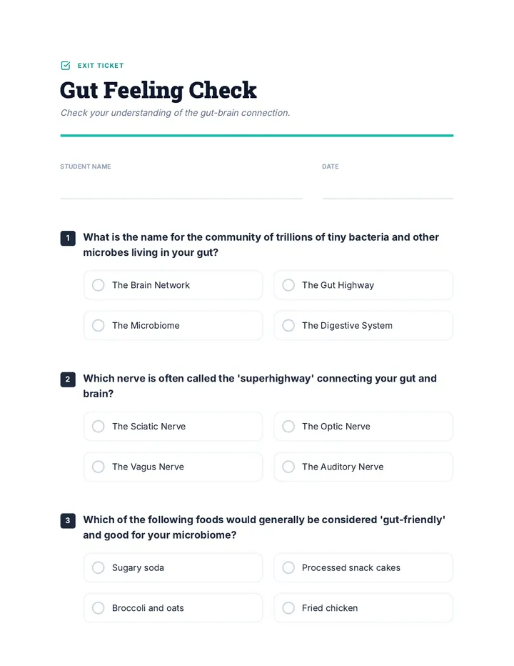 Gut Feeling Check Quiz