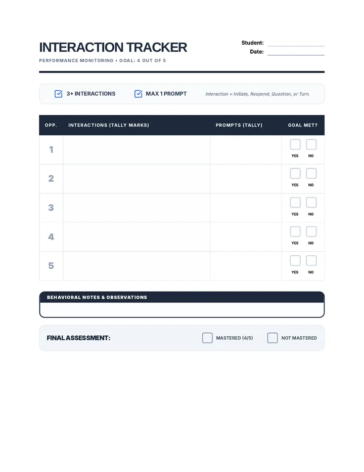 Interaction Tracker