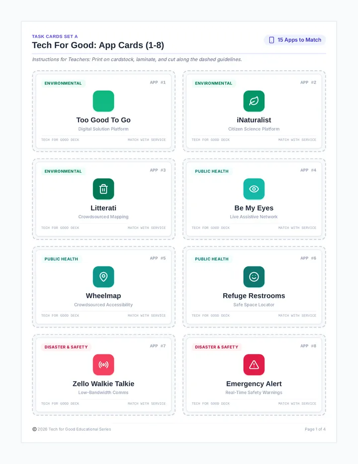 App Matches Task Cards