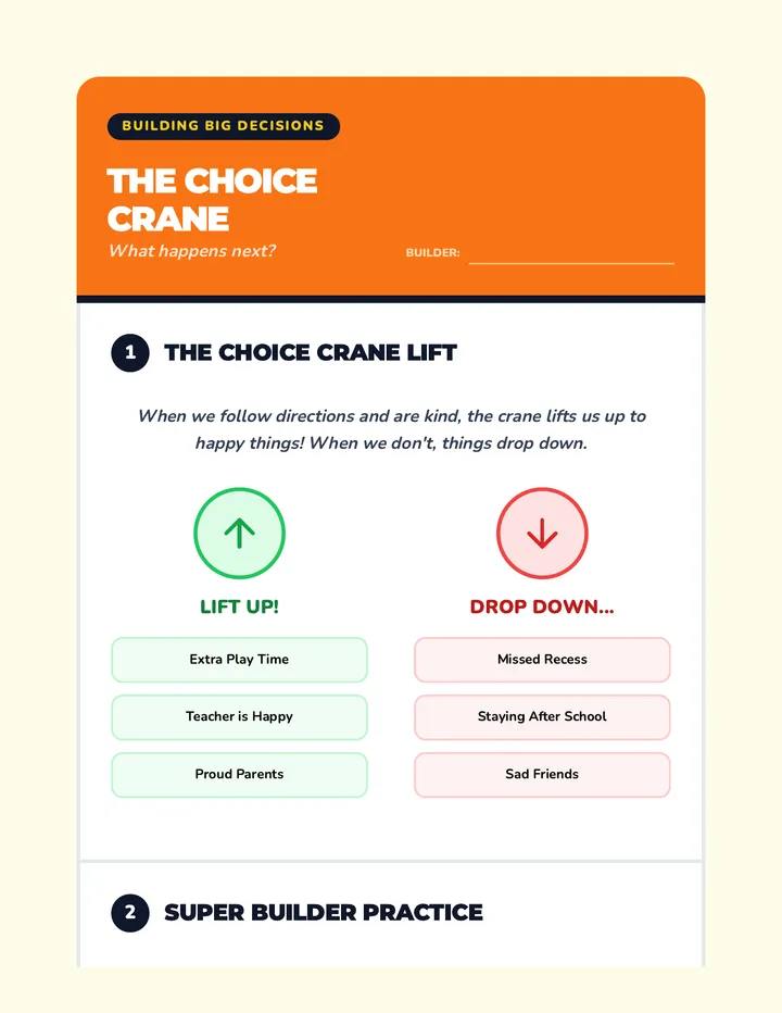 The Choice Crane Activity