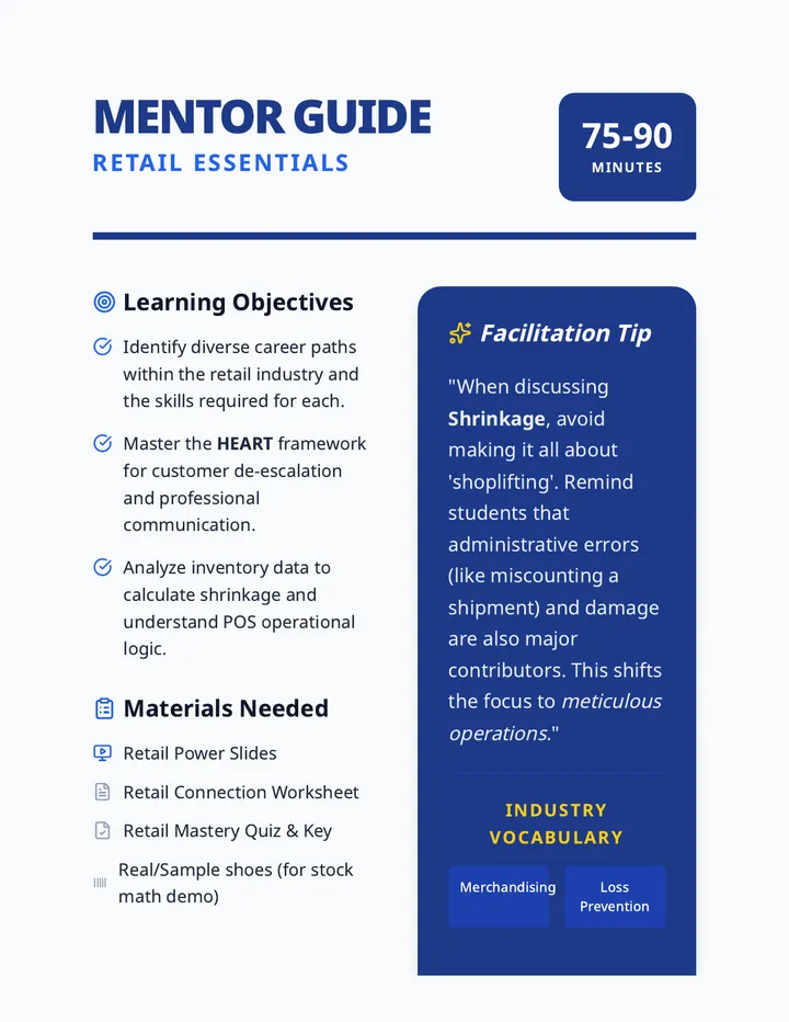 Retail Mentor Guide