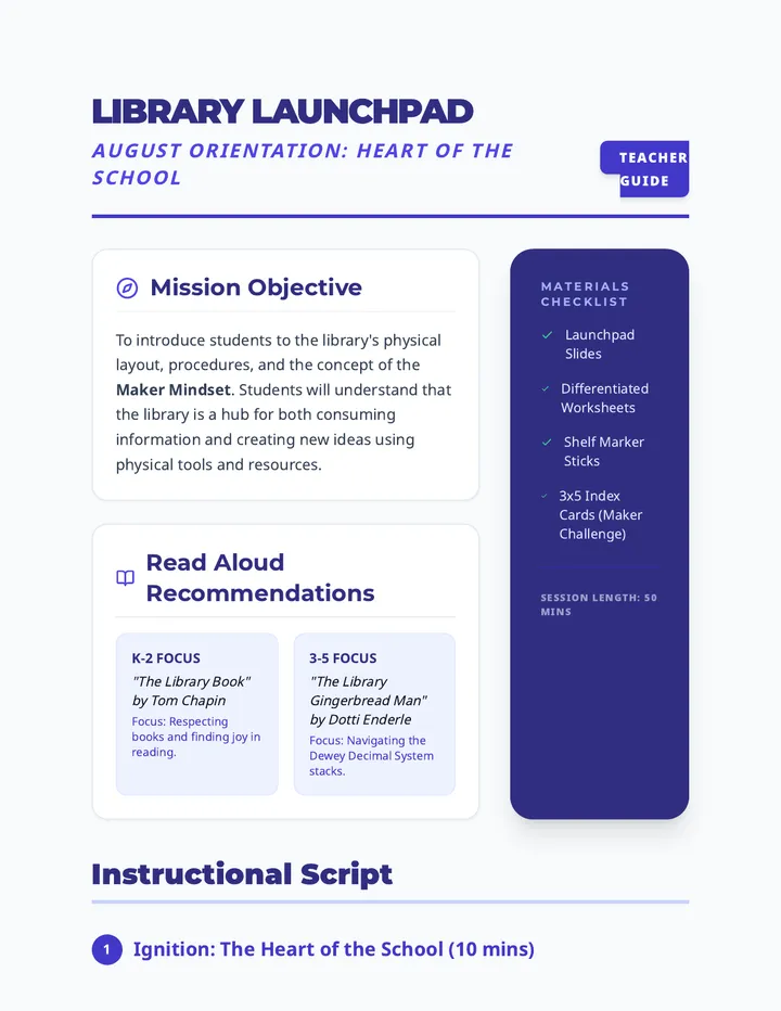 Library Launchpad Teacher Guide