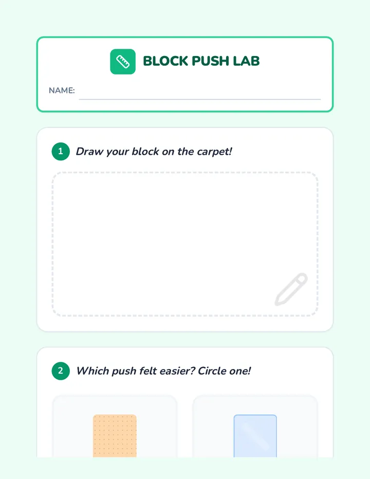 Block Push Lab Sheet