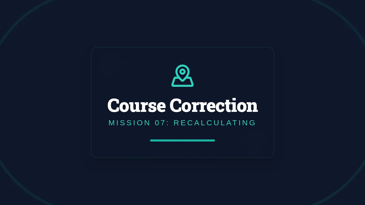 Course Correction Slides