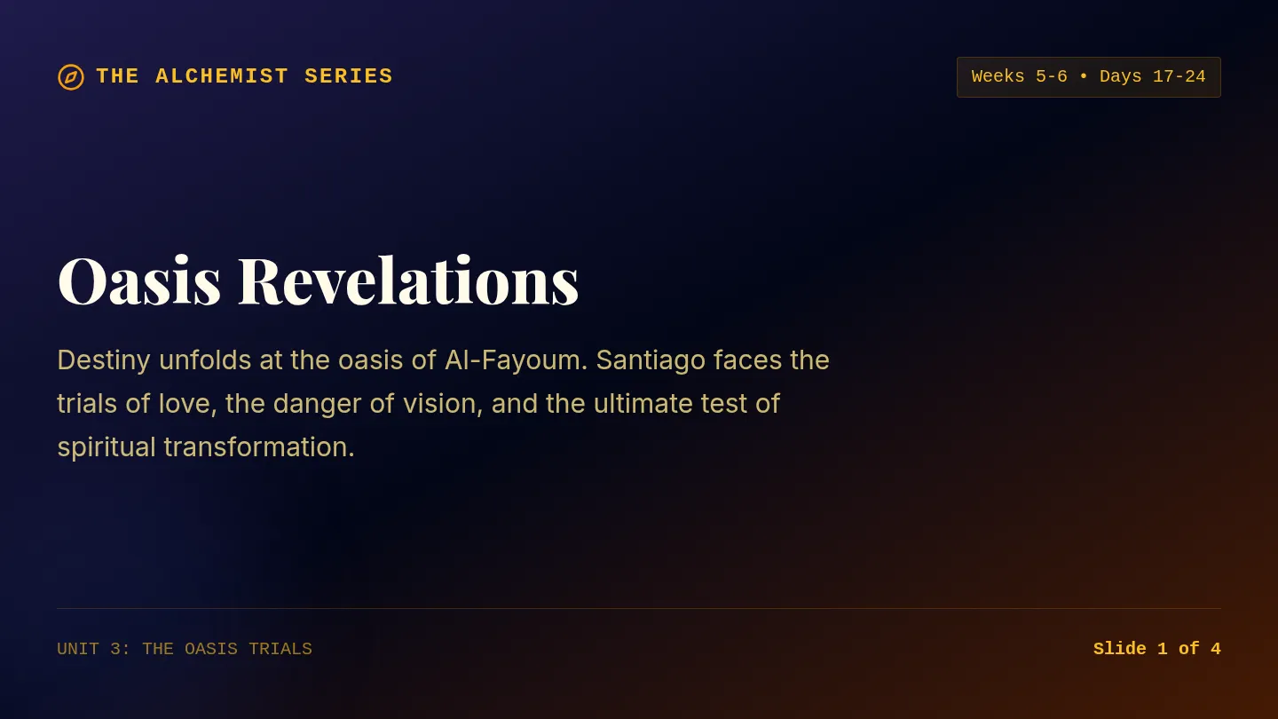 Oasis Revelations Slides