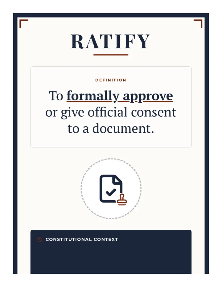 Ratify Vocabulary Poster