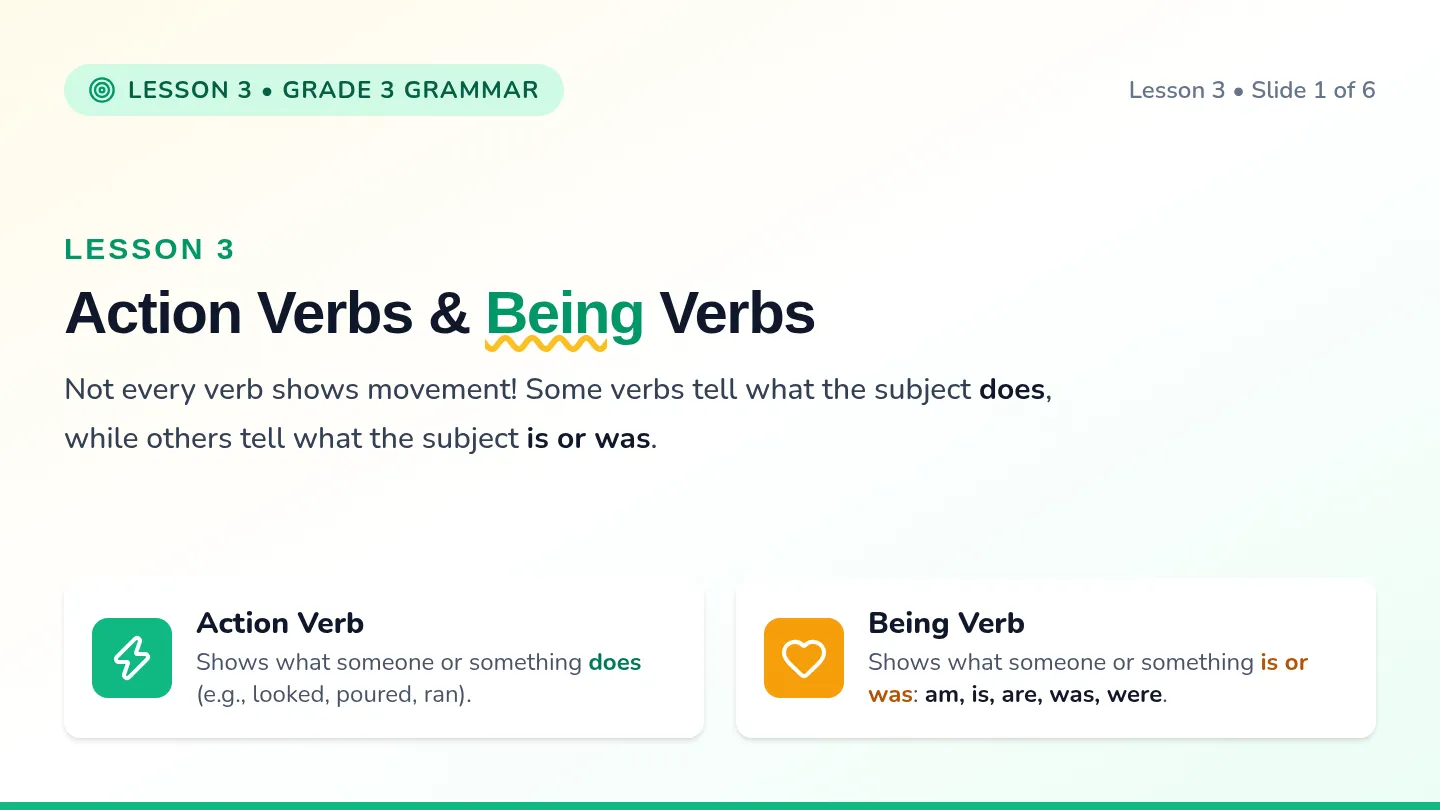 Verb Detectives Slides