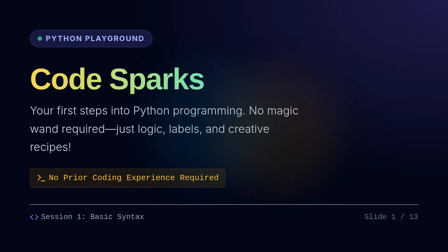 Code Sparks Slides