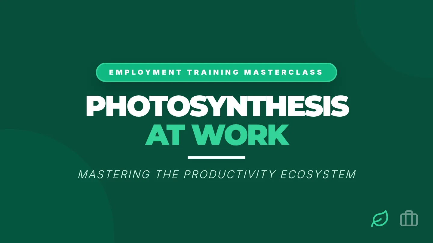 Photosynthesis at Work Slides Master
