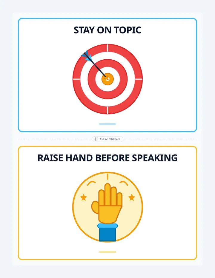 Classroom Focus Signs