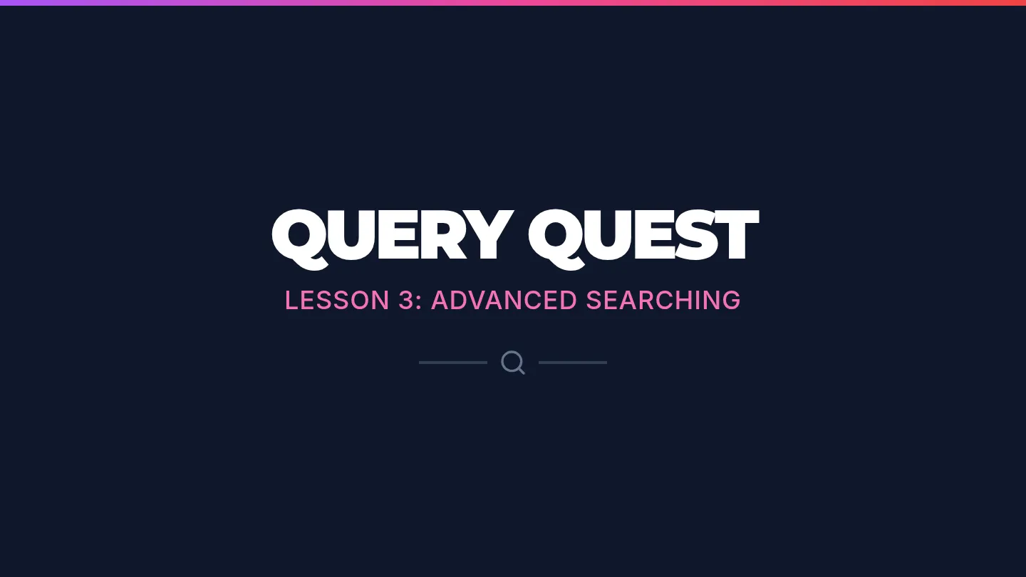 Query Quest Slides