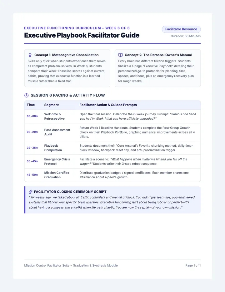 Executive Playbook Facilitator Guide