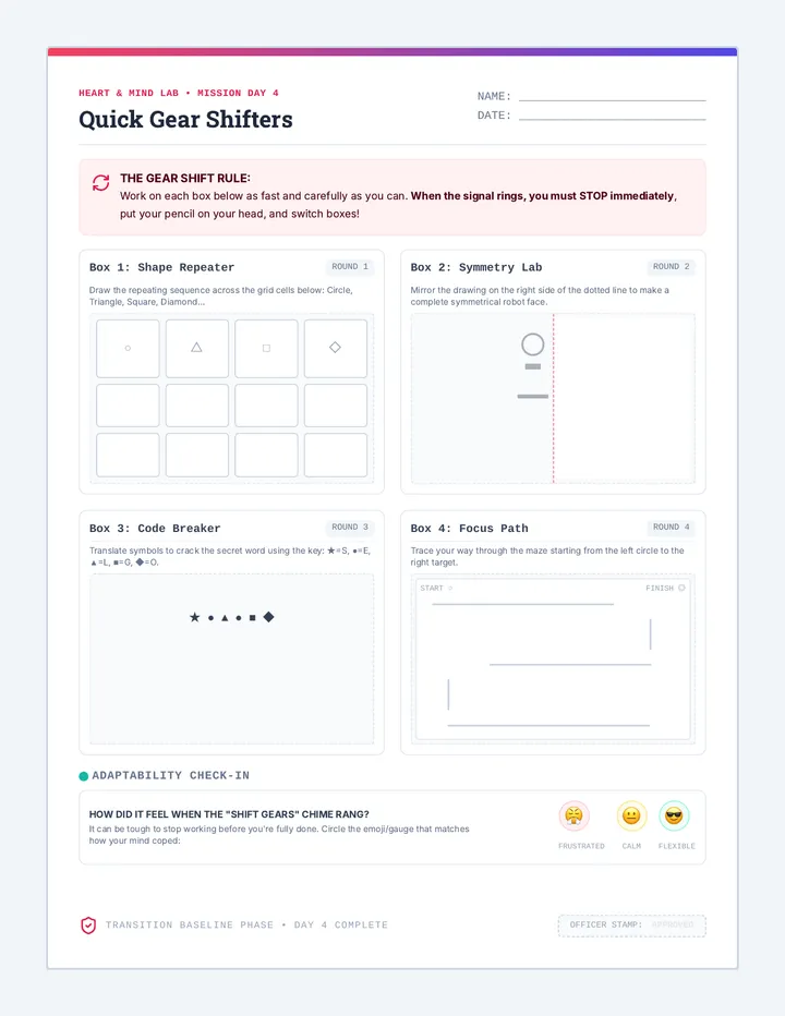 Quick Shift Lab Worksheet