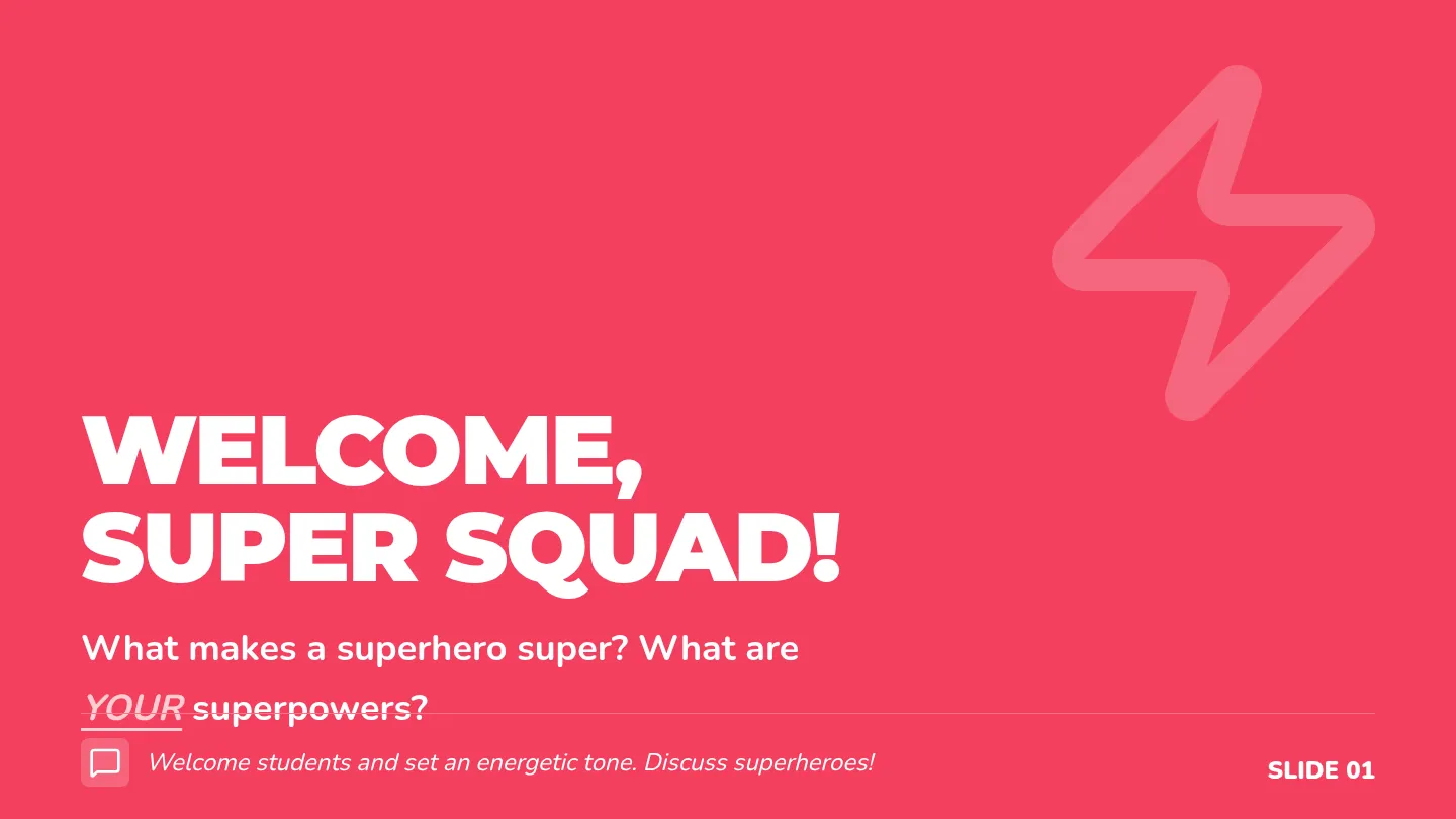 Self-Care Super Squad Slides