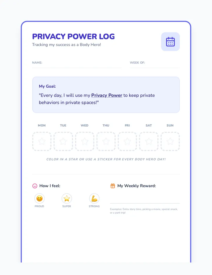 Privacy Power Log