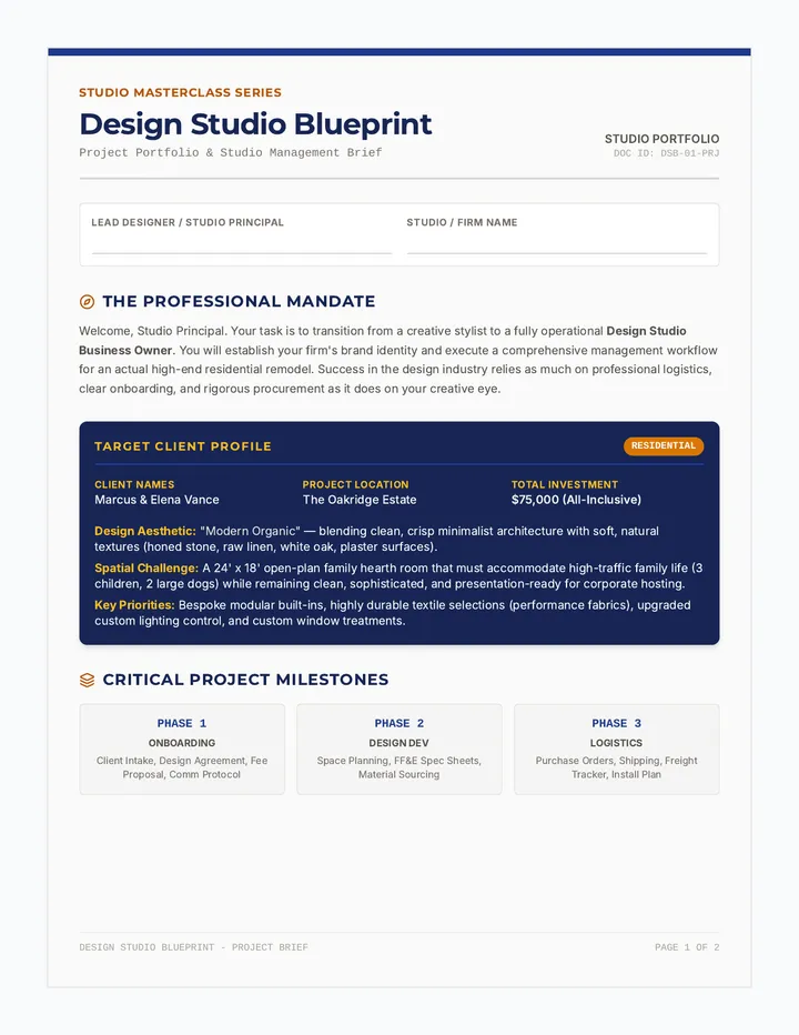 Studio Project Brief