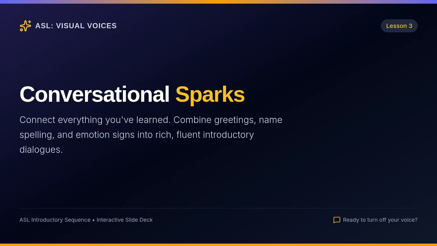 Conversational Sparks Slides