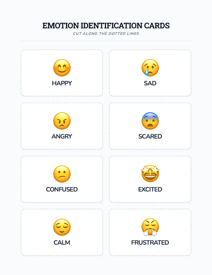Emotion Identification Cards Activity