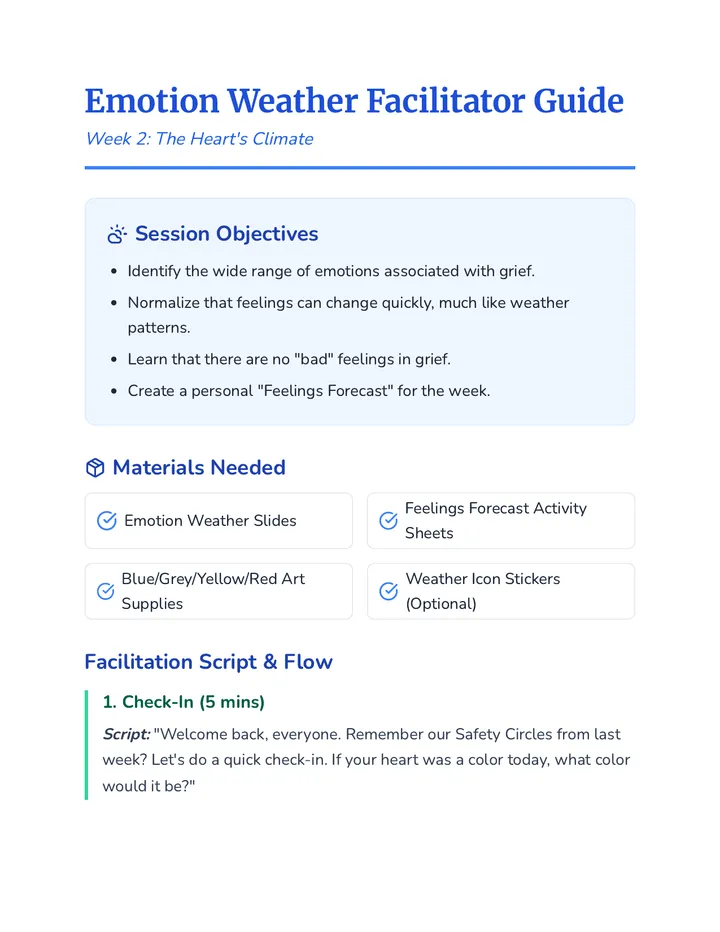 Emotion Weather Facilitator Guide