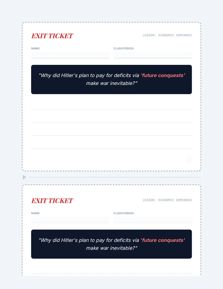 Extremism Exit Ticket