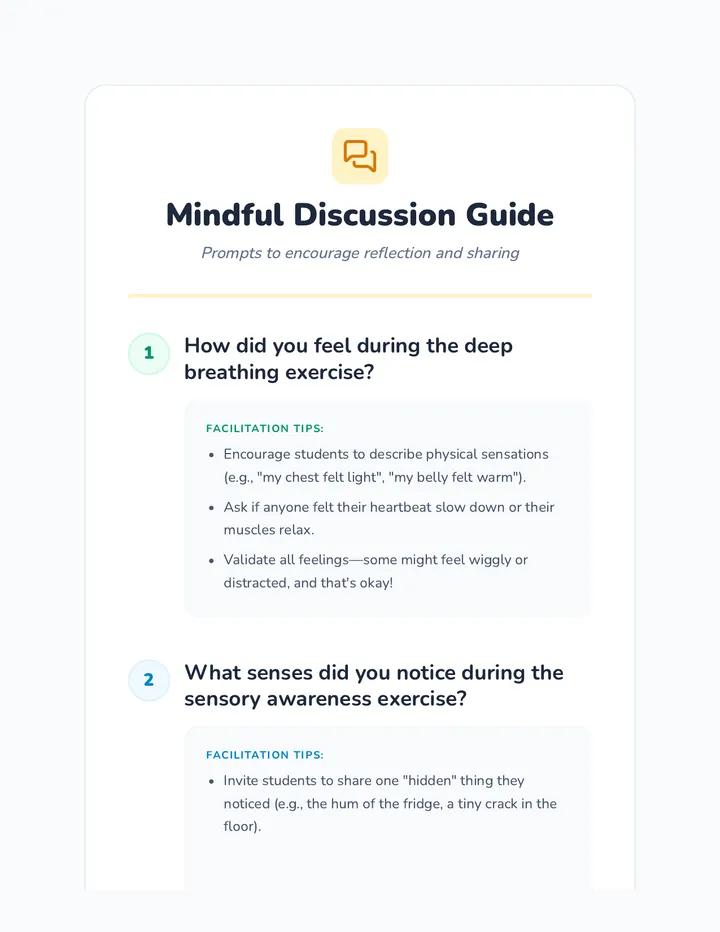 Mindful Discussion Guide