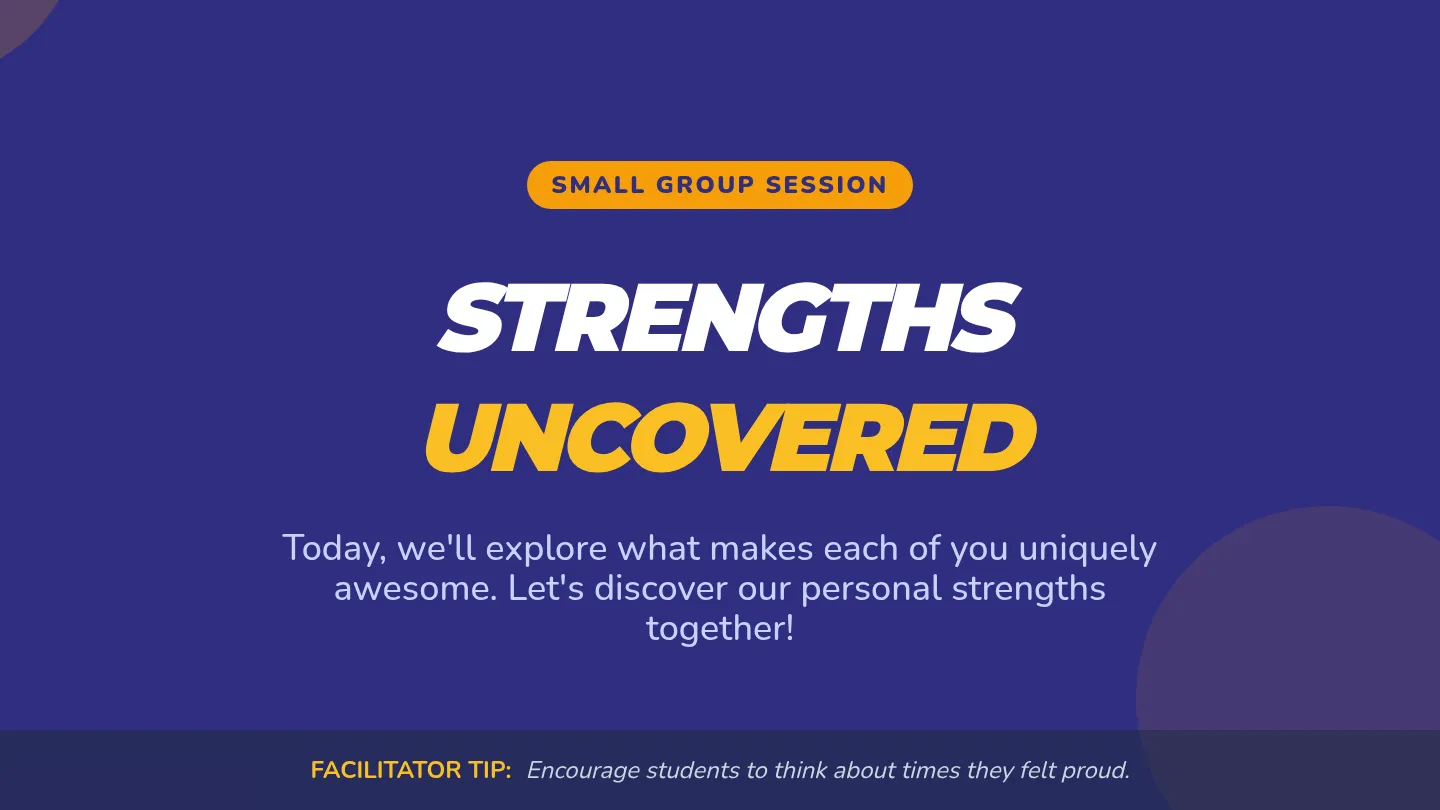 Uncovering Strengths Guide Slides
