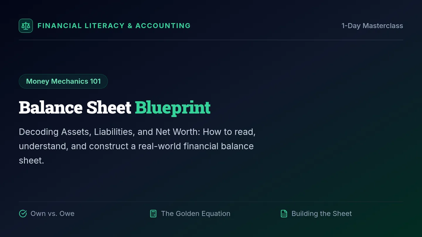 Balance Sheet Blueprint Slides