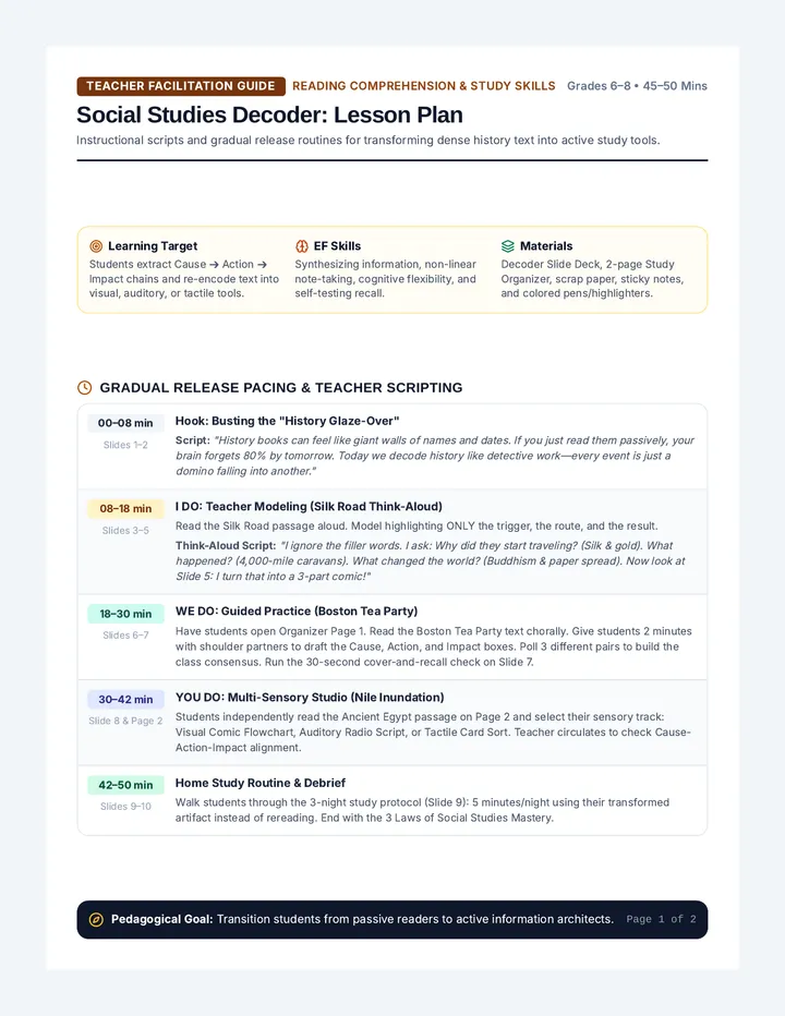 Social Studies Facilitation Guide