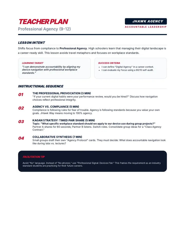 Agency Pro Teacher Plan 9-12
