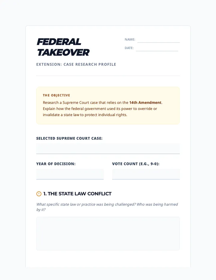 Case Research Worksheet