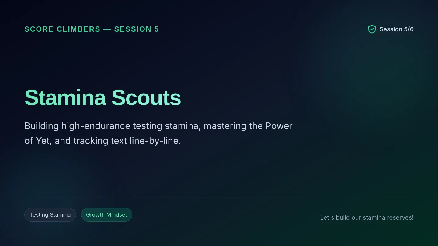 Stamina Scouts Slides